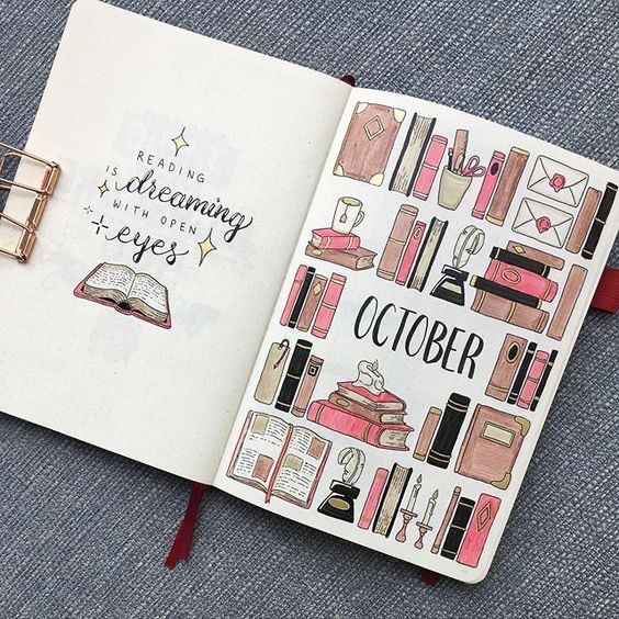 Bullet Journal Spreads and Ideas for Book Readers and Bloggers